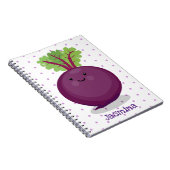 Niedliche Cartoon-Abbildung für glückliche Rübenwu Notizblock (Rechte Seite)