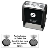 Niedliche Cartoon-Abbildung für glückliche Rübenwu Permastempel (Beispiel)