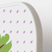 Niedliche Cartoon-Abbildung für glückliche Rübenwu Pickleball Schläger (Linke Seite)