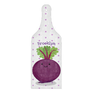 Niedliche Cartoon-Abbildung für glückliche Rübenwu Schneidebrett