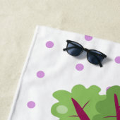 Niedliche Cartoon-Abbildung für glückliche Rübenwu Strandtuch (Beispiel)