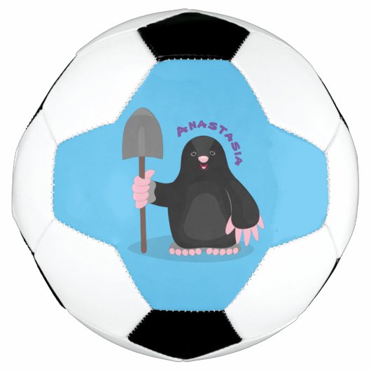 Niedliche Cartoon-Abbildung Fußball (Vorderseite)