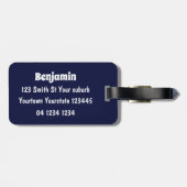 Niedliche Cartoon-Abbildung Gepäckanhänger (Rückseite horizontal)