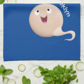 Niedliche Cartoon-Abbildung Geschirrtuch (Gefaltet)