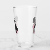 Niedliche Cartoon-Abbildung Glas (Links)