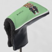 Niedliche Cartoon-Abbildung Golf Headcover (3/4 Vorderseite)