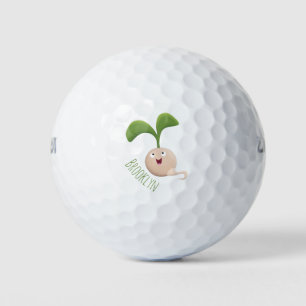 Niedliche Cartoon-Abbildung Golfball
