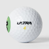 Niedliche Cartoon-Abbildung Golfball (Logo)