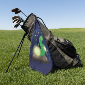 Niedliche Cartoon-Abbildung Golfhandtuch (Gras)