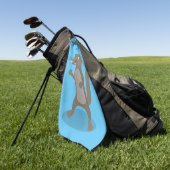 Niedliche Cartoon-Abbildung Golfhandtuch (Gras)