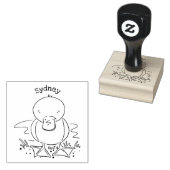 Niedliche Cartoon-Abbildung Gummistempel (Stempel)