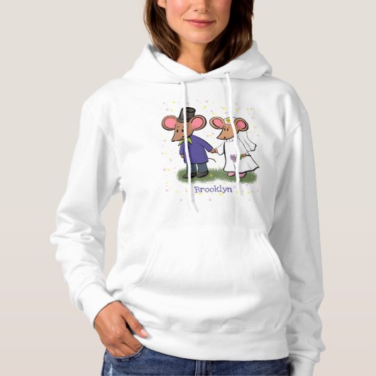 Niedliche Cartoon-Abbildung Hoodie (Vorderseite)