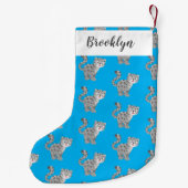 Niedliche Cartoon-Abbildung Kleiner Weihnachtsstrumpf (Rückseite)