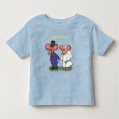 Niedliche Cartoon-Abbildung Kleinkind T-shirt (Vorderseite)