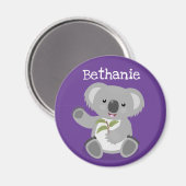 Niedliche Cartoon-Abbildung Koala Magnet (Vorderseite/Rückseite)