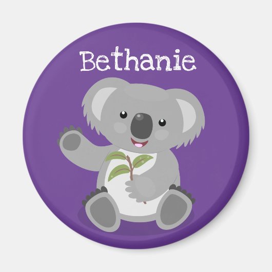 Niedliche Cartoon-Abbildung Koala Magnet (Vorne)