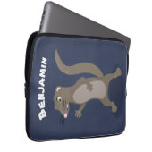 Niedliche Cartoon-Abbildung Laptopschutzhülle (Vorne Rechts)