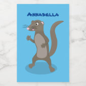 Niedliche Cartoon-Abbildung Lebensmitteletikett (Einzelnes Label)