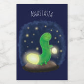 Niedliche Cartoon-Abbildung Lebensmitteletikett (Einzelnes Label)