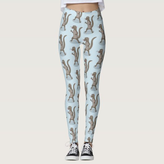 Niedliche Cartoon-Abbildung Leggings (Vorderseite)