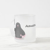 Niedliche Cartoon-Abbildung Mattglastasse (Vorderseite Links)