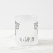 Niedliche Cartoon-Abbildung Mattglastasse (Mittel)