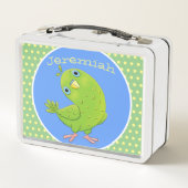 Niedliche Cartoon-Abbildung Metall Brotdose (Rückseite)