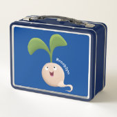 Niedliche Cartoon-Abbildung Metall Brotdose (Rückseite)