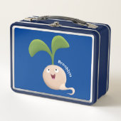 Niedliche Cartoon-Abbildung Metall Brotdose (Vorderseite)