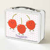 Niedliche Cartoon-Abbildung Metall Brotdose (Rückseite)