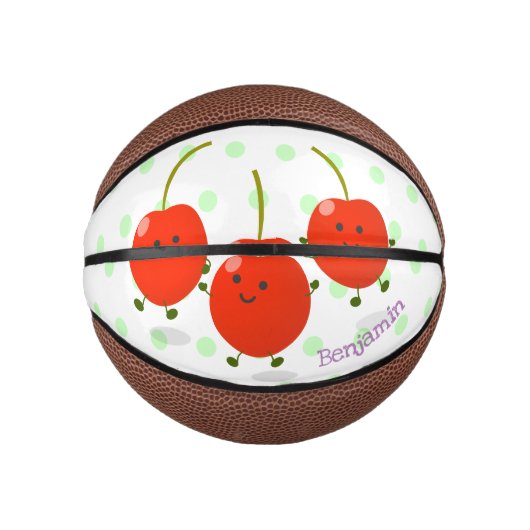 Niedliche Cartoon-Abbildung Mini Basketball (Vorderseite)