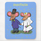 Niedliche Cartoon-Abbildung Mousepad (Vorne)