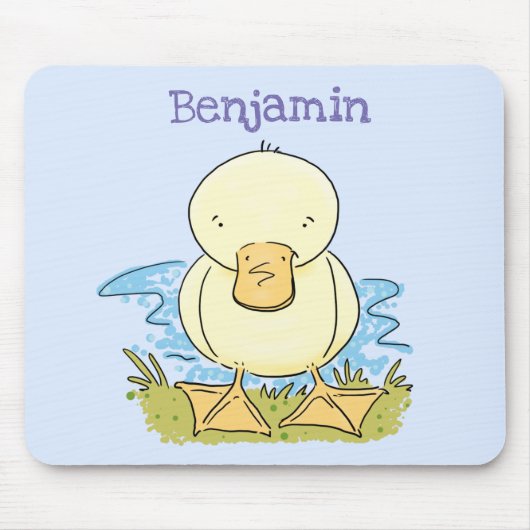 Niedliche Cartoon-Abbildung Mousepad (Vorne)