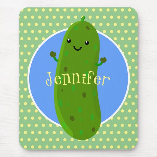 Niedliche Cartoon-Abbildung Mousepad (Vorne)