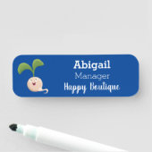 Niedliche Cartoon-Abbildung Namensschild (Beispiel)