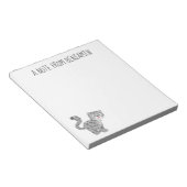 Niedliche Cartoon-Abbildung Notizblock (angewinkelt)