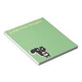 Niedliche Cartoon-Abbildung Notizblock (angewinkelt)