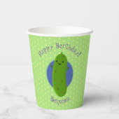 Niedliche Cartoon-Abbildung Pappbecher (Rückseite)