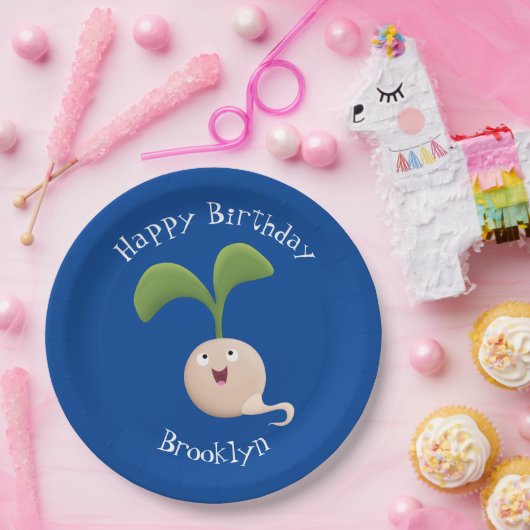 Niedliche Cartoon-Abbildung Pappteller (Party)