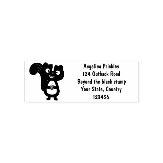 Niedliche Cartoon-Abbildung Permastempel (Design)