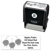 Niedliche Cartoon-Abbildung Permastempel (Beispiel)