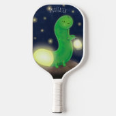 Niedliche Cartoon-Abbildung Pickleball Schläger (Rückseite)