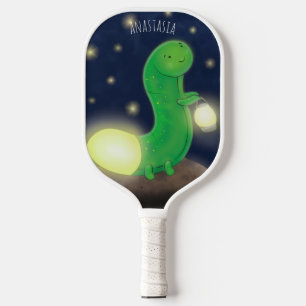 Niedliche Cartoon-Abbildung Pickleball Schläger
