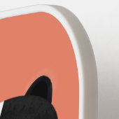 Niedliche Cartoon-Abbildung Pickleball Schläger (Linke Seite)