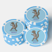 Niedliche Cartoon-Abbildung Pokerchips (Stapel)