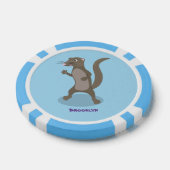 Niedliche Cartoon-Abbildung Pokerchips (Einzeln)