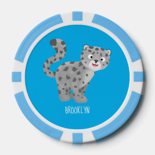Niedliche Cartoon-Abbildung Pokerchips