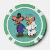 Niedliche Cartoon-Abbildung Pokerchips (Rückseite)