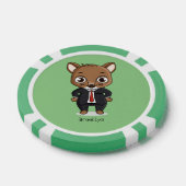 Niedliche Cartoon-Abbildung Pokerchips (Einzeln)