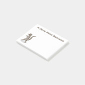 Niedliche Cartoon-Abbildung Post-it Klebezettel (angewinkelt)